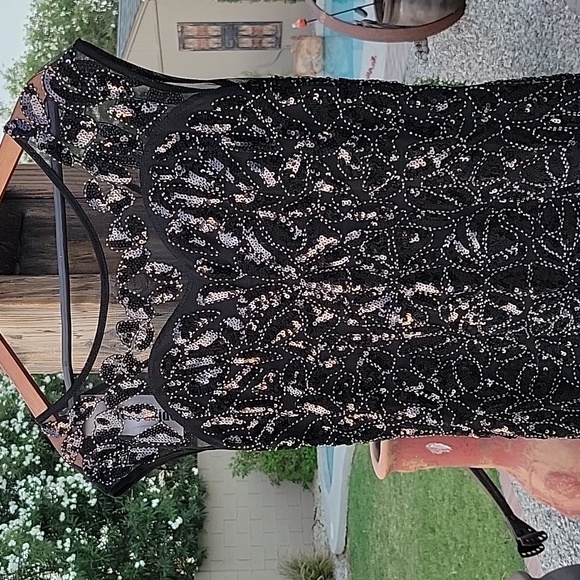 Beautiful Gatsby Style Sequin Formal Dress Womens Size - Picture 3 of 17